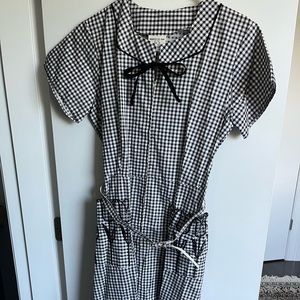 Vintage 1950s gingham dress